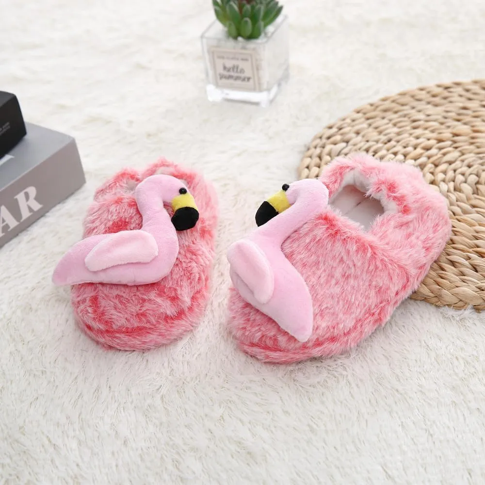 Baby Girls' Cartoon Indoor Anti Slip House Slippers