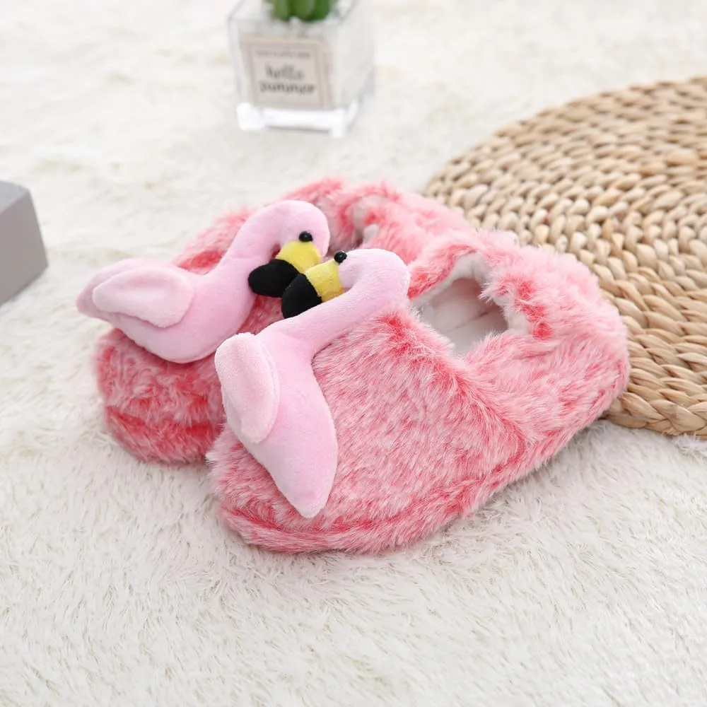 Baby Girls' Cartoon Indoor Anti Slip House Slippers