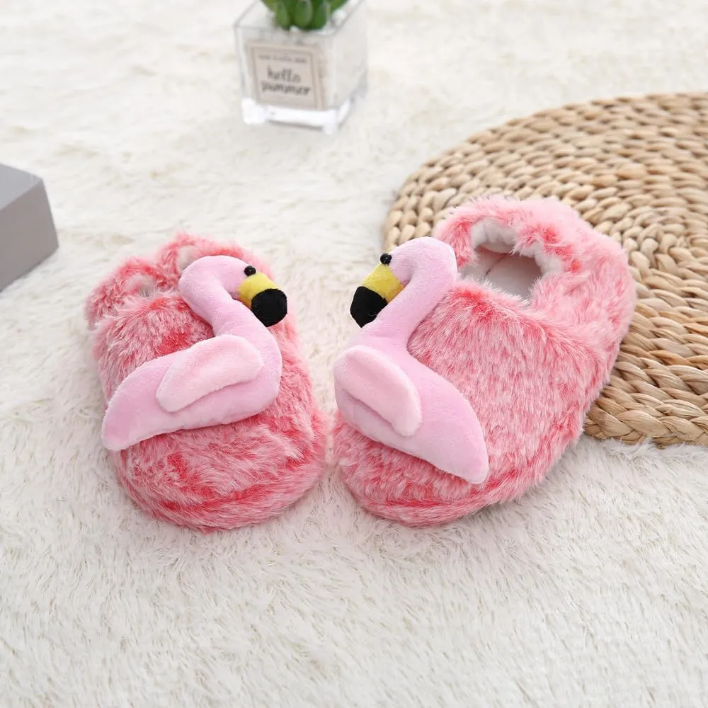 Baby Girls' Cartoon Indoor Anti Slip House Slippers