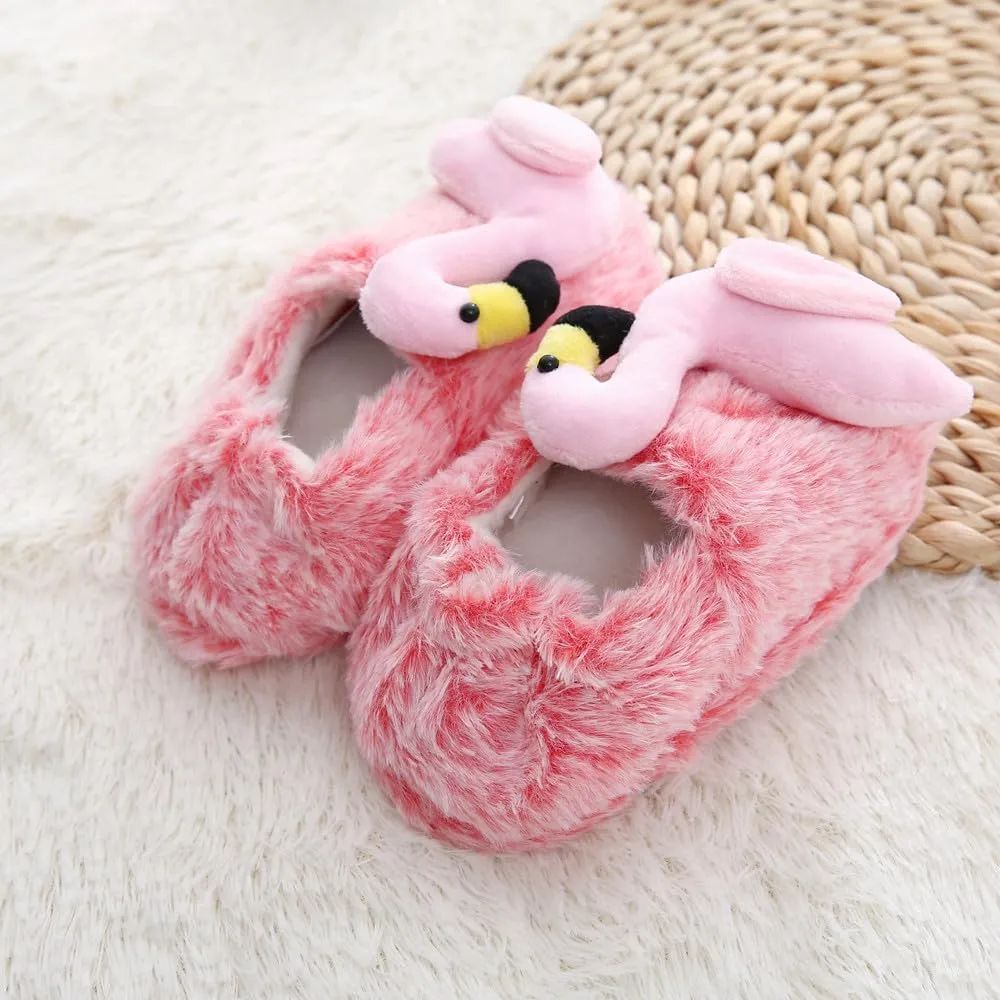 Baby Girls' Cartoon Indoor Anti Slip House Slippers