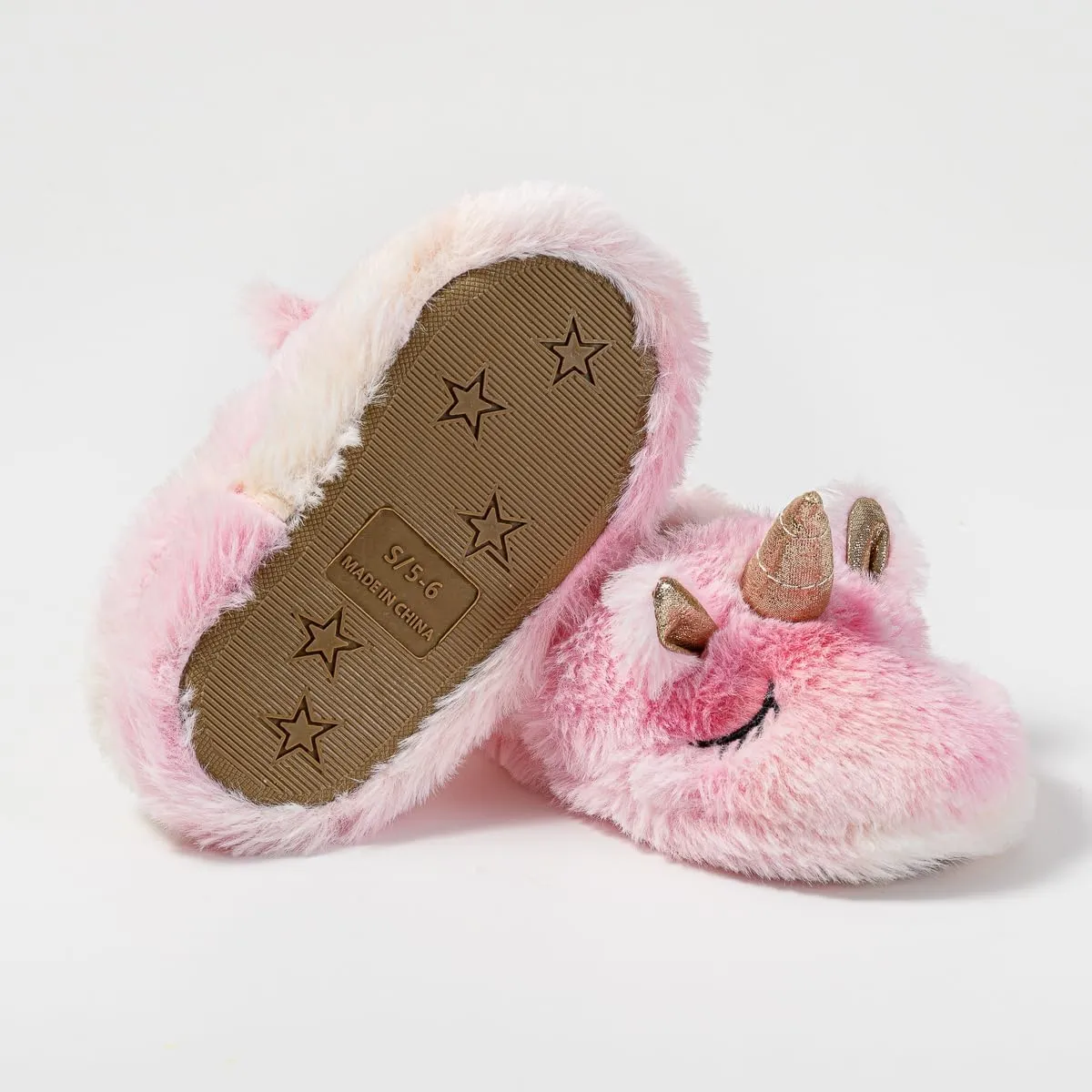 Baby Girls' Cartoon Indoor Anti Slip House Slippers