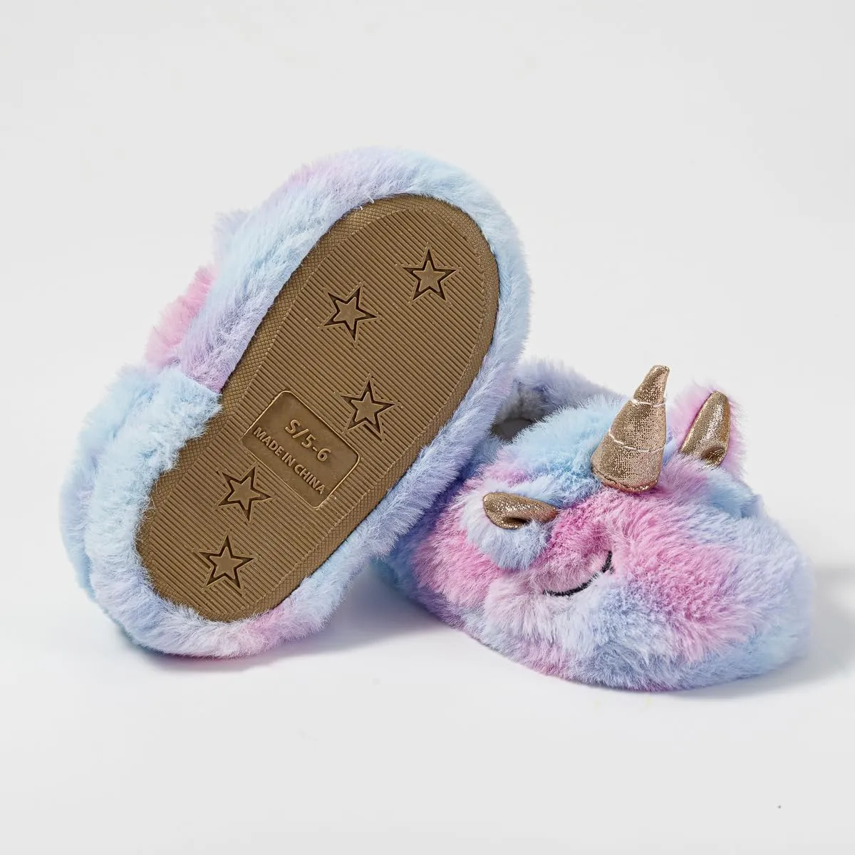 Baby Girls' Cartoon Indoor Anti Slip House Slippers