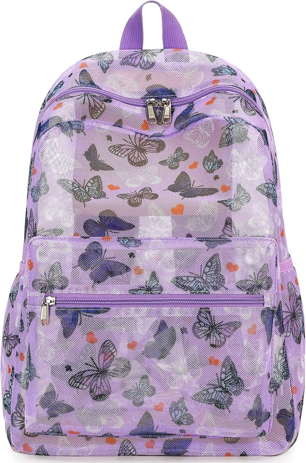 CAMTOP Mesh Backpack Kids Girls Boys Bookbag See Through Preschool Backpacks Casual Daypack for School Beach Travel Swim(Age 3-8 Years)