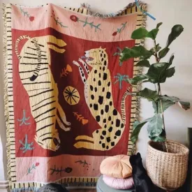Casual Decorative Throw Blanket Pink Panther Wall Tapestry