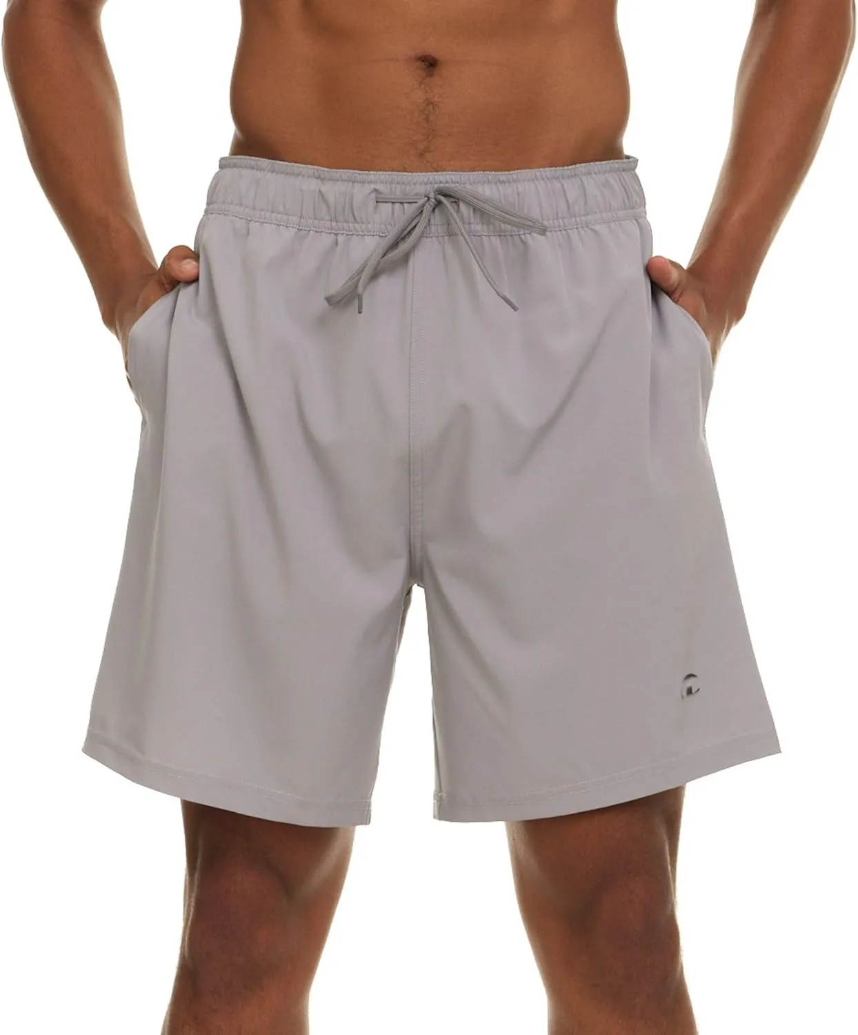 Champion Mens Swim Trunks with Mesh Liner, 7" Inseam Quick Drying Mens Bathing Suit, Board Shorts for Swimming and Beach