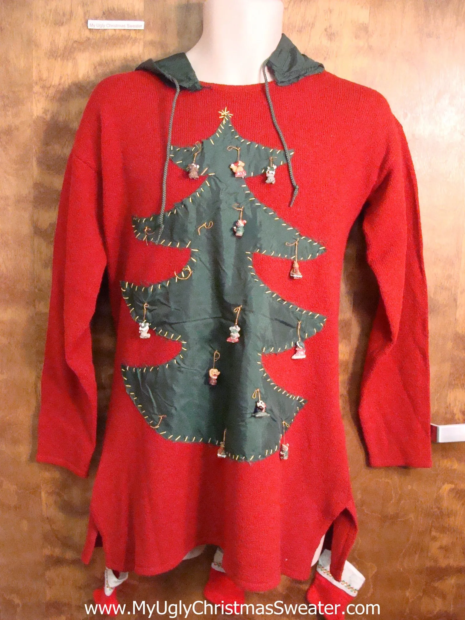 Home Crafted Ugly Christmas Sweater Party Dress