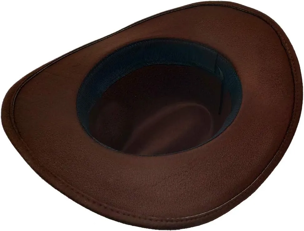 Men & Women's Fur Felt Cowboy Hat Wide Brim Western Outback