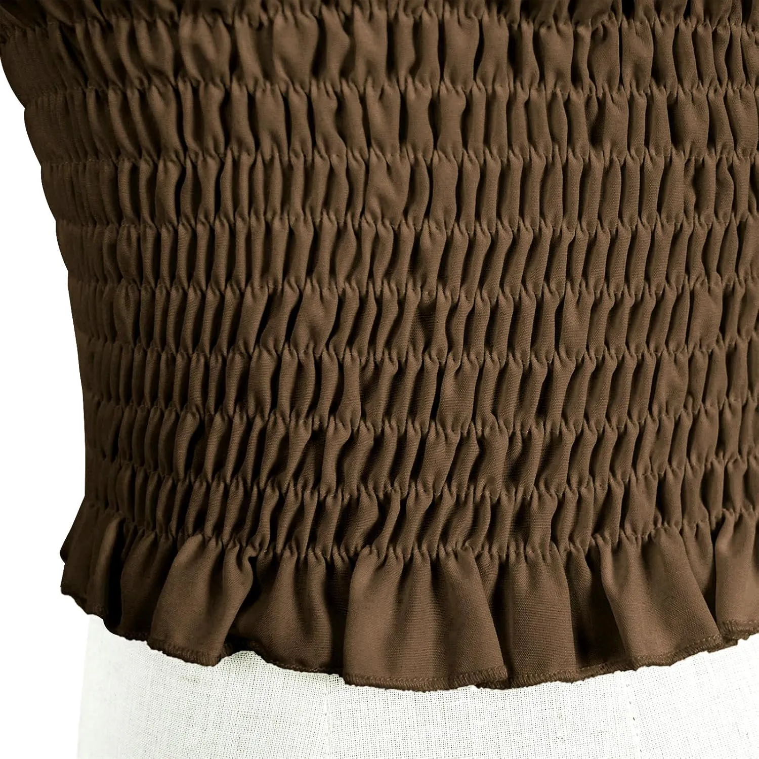 Womens Renaissance Peasant Blouse Off Shoulder Trumpet Sleeve Tops